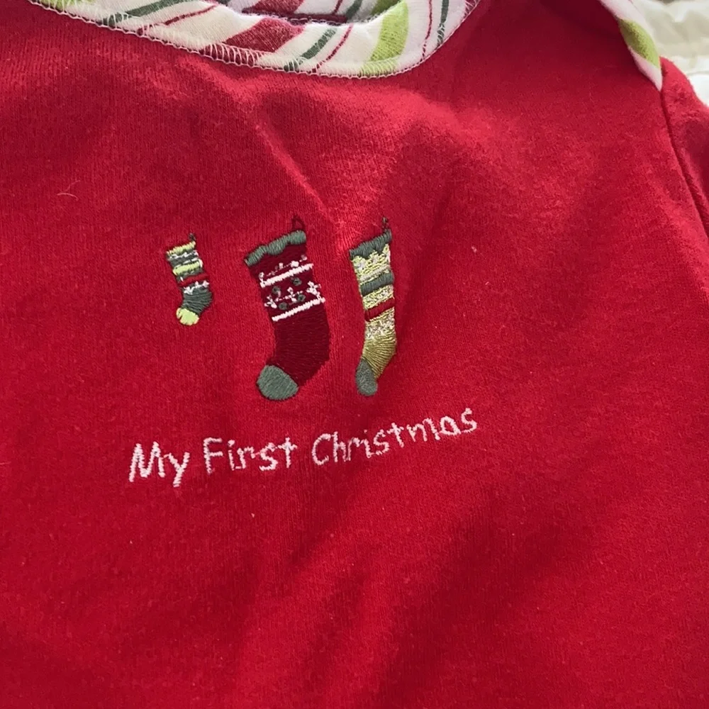 FINAL MARKDOWN My first Christmas infant one piece 3-6 months